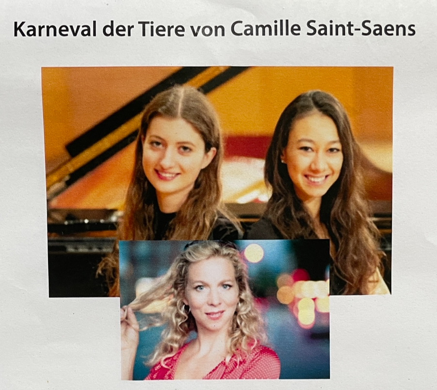 „Karneval der Tiere“, ein Musikmärchen von Camille Saint-Saens mit dem Klavierduo iLui